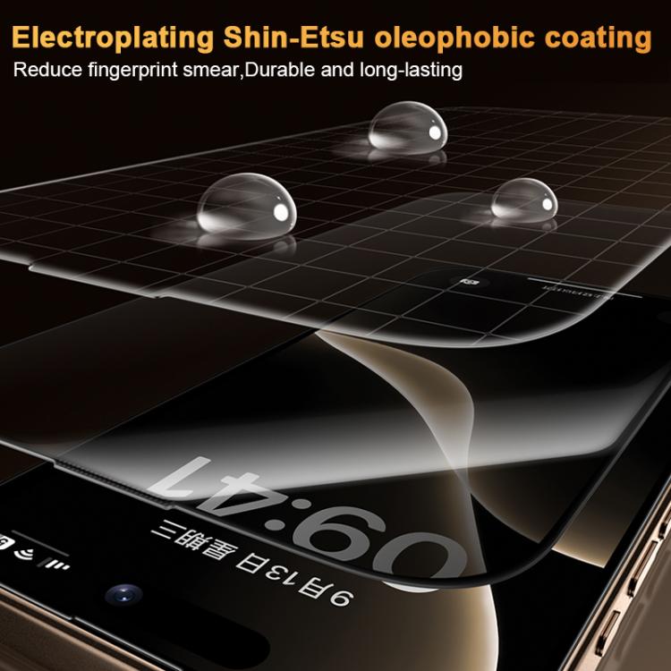 Benks 金剛康寧熱彎全膠隱私鋼化膜 快速安裝版，適用於 iPhone 17 Pro Max，適用於 iPhone 17 Pro