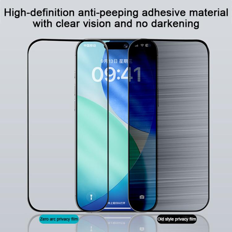 Benks Zero Curve Edge 隱私鋼化玻璃保護貼，適用於 iPhone 17 Pro Max、iPhone 17、iPhone Air