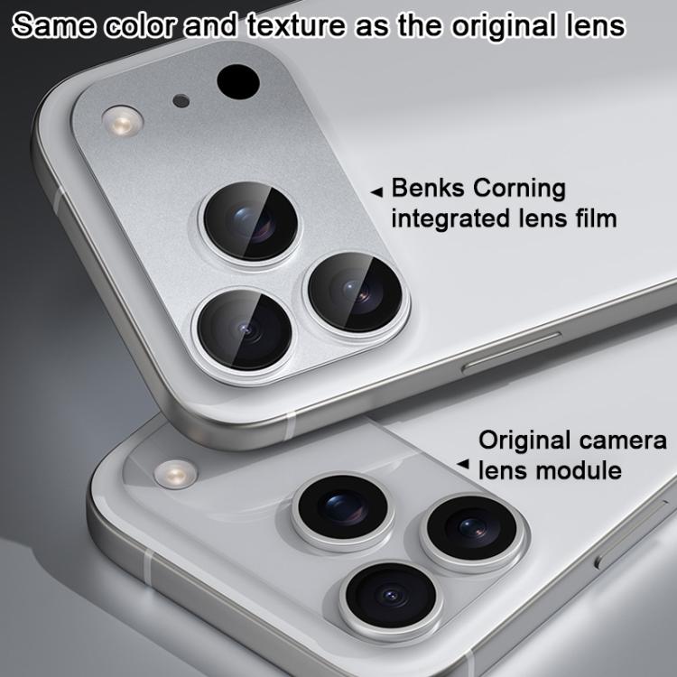 Benks 金剛康寧一體化金屬手機鏡頭保護貼，適用於 iPhone 17 Pro Max，適用於 iPhone 17 Pro
