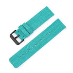 Stainless Steel Pin Buckle Nylon Woven Canvas Watch Band, 12mm, 14mm