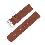 Stainless Steel Pin Buckle Nylon Woven Canvas Watch Band, 16mm, 18mm