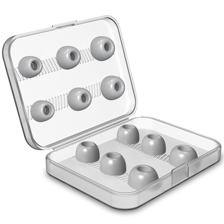 12 個無線耳機可更換記憶泡棉耳塞 適用 AirPods Pro，附收納盒，記憶泡棉灰色