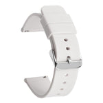 Stainless Steel Silver Pin Buckle Solid Color Silicone Waterproof Watch Band, 20mm, 21mm, 22mm