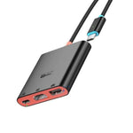3合1 Type-C轉HDMI + USB 3.0 + Type-C PD充電埠桌面擴充座，適用於Nintendo Switch