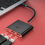 3合1 Type-C轉HDMI + USB 3.0 + Type-C PD充電埠桌面擴充座，適用於Nintendo Switch
