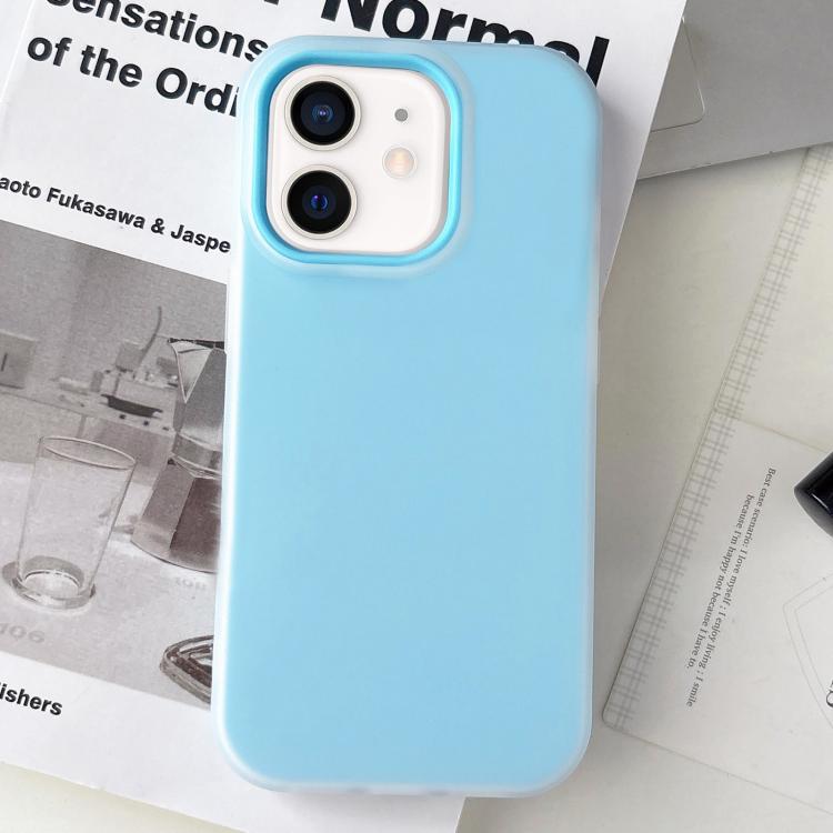果凍色霧面觸感 PC 混合 TPU 手機殼，適用於 iPhone 12 Pro Max、iPhone 12 Pro、iPhone 11