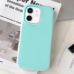 果凍色霧面觸感 PC 混合 TPU 手機殼，適用於 iPhone 12 Pro Max、iPhone 12 Pro、iPhone 11
