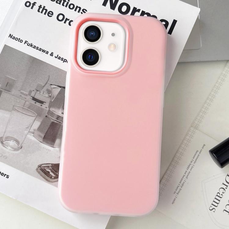 果凍色霧面觸感 PC 混合 TPU 手機殼，適用於 iPhone 12 Pro Max、iPhone 12 Pro、iPhone 11