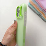 果凍色霧面觸感 PC 混合 TPU 手機殼，適用於 iPhone 12 Pro Max、iPhone 12 Pro、iPhone 11