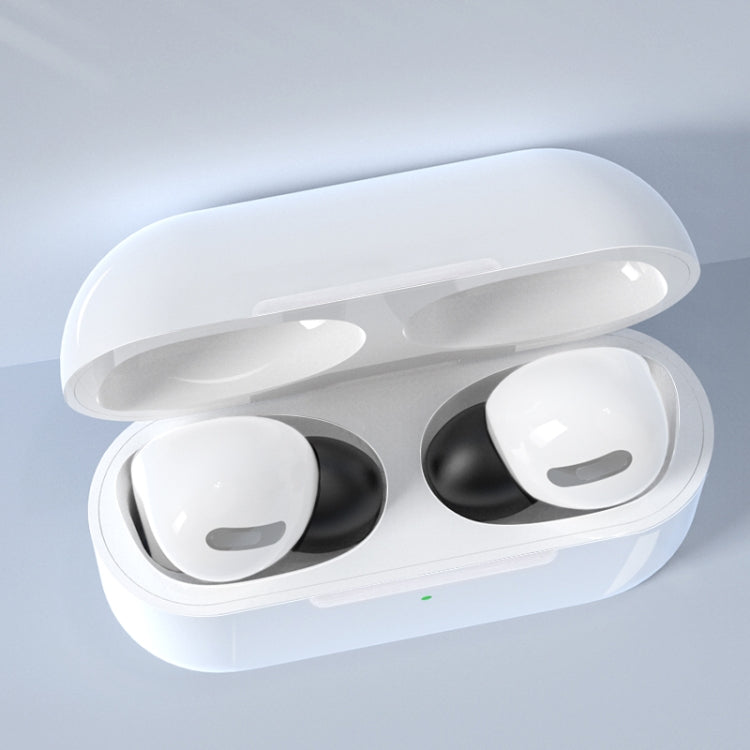 6 對無線耳機可更換矽膠耳塞 適用 AirPods Pro，附收納盒，矽膠白色