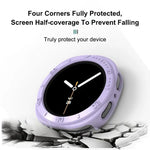 半覆蓋鏤空 PC 錶殼保護套，適用於 Samsung Galaxy Watch8 44mm，適用於 Samsung Galaxy Watch8 40mm