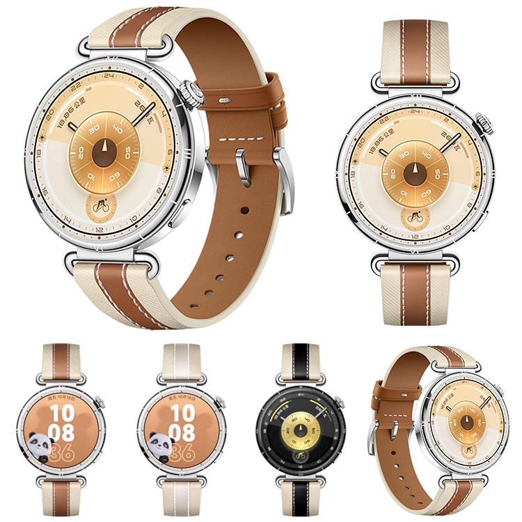 xDfind Spliced Genuine Leather Watch Band, For Huawei Watch GT 6 41mm