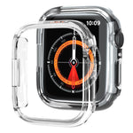 xDfind PC 磨砂空心半覆蓋錶殼，適用於 Apple Watch Series 6 / 5 / 4 / SE 44mm，適用於 Apple Watch Series 6 / 5 / 4 / SE 40mm，適用於 Apple Watch Series 11 46mm / 10 46mm，適用於 Apple Watch Series 11 42mm / 10 42mm