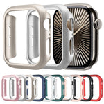 xDfind PC 磨砂空心半覆蓋錶殼，適用於 Apple Watch Series 6 / 5 / 4 / SE 44mm，適用於 Apple Watch Series 6 / 5 / 4 / SE 40mm，適用於 Apple Watch Series 11 46mm / 10 46mm，適用於 Apple Watch Series 11 42mm / 10 42mm