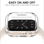 xDfind PC 磨砂空心半覆蓋錶殼，適用於 Apple Watch Series 6 / 5 / 4 / SE 44mm，適用於 Apple Watch Series 6 / 5 / 4 / SE 40mm，適用於 Apple Watch Series 11 46mm / 10 46mm，適用於 Apple Watch Series 11 42mm / 10 42mm
