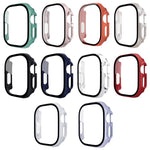xDfind 鋼化玻璃膜一體成型 PC 錶殼，適用於 Apple Watch Series 6 / 5 / 4 / SE 44mm，適用於 Apple Watch Series 6 / 5 / 4 / SE 40mm，適用於 Apple Watch Series 11 46mm / 10 46mm，適用於 Apple Watch Series 11 42mm / 10 42mm