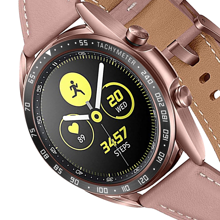 智慧手錶鋼製錶圈，E 版本，適用於 Samsung Galaxy Watch 3 41mm，適用於 Samsung Galaxy Watch 3 45mm