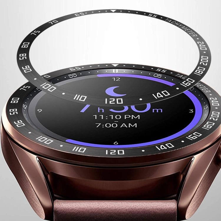 智慧手錶鋼製錶圈，E 版本，適用於 Samsung Galaxy Watch 3 41mm，適用於 Samsung Galaxy Watch 3 45mm