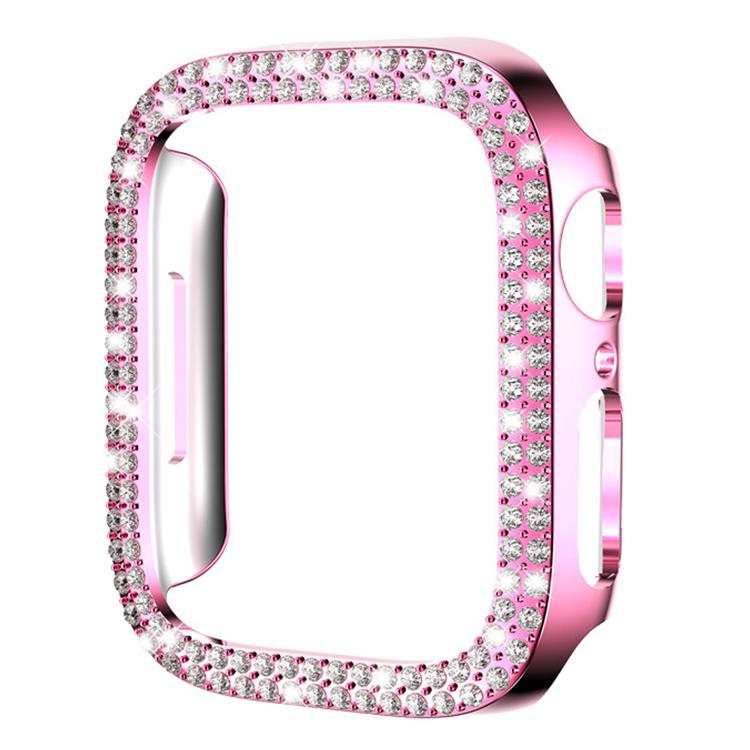 xDfind 雙排鑽石鏤空 PC 錶殼，適用於 Apple Watch Series 6 / 5 / 4 / SE 44mm，適用於 Apple Watch Series 6 / 5 / 4 / SE 40mm，適用於 Apple Watch Series 11 46mm / 10 46mm，適用於 Apple Watch Series 11 42mm / 10 42mm