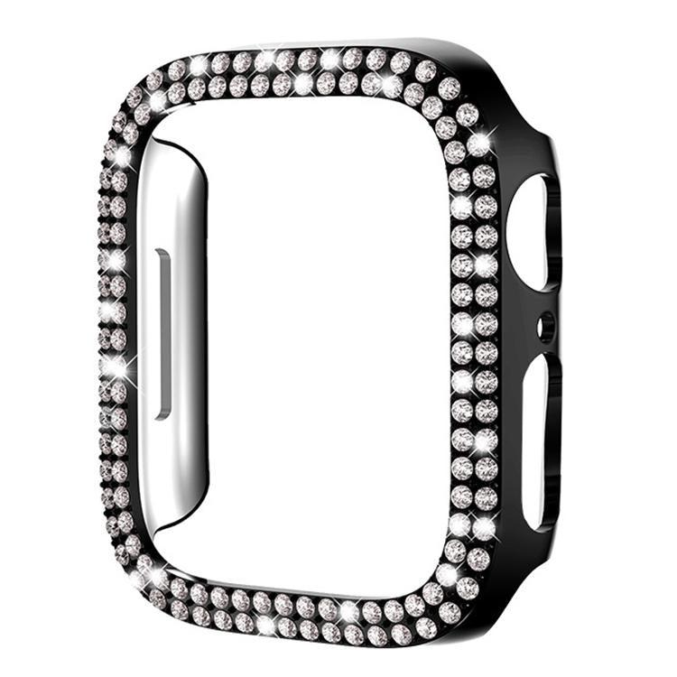 xDfind Double Row Diamond Hollow PC Watch Cover, For Apple Watch Series 6 / 5 / 4 / SE 44mm, For Apple Watch Series 6 / 5 / 4 / SE 40mm, For Apple Watch Series 11 46mm / 10 46mm, For Apple Watch Series 11 42mm / 10 42mm                                 ...