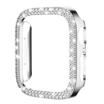 xDfind 雙排鑽石鏤空 PC 錶殼，適用於 Apple Watch Series 6 / 5 / 4 / SE 44mm，適用於 Apple Watch Series 6 / 5 / 4 / SE 40mm，適用於 Apple Watch Series 11 46mm / 10 46mm，適用於 Apple Watch Series 11 42mm / 10 42mm