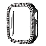 xDfind 雙排鑽石鏤空 PC 錶殼，適用於 Apple Watch Series 9 / 8 / 7 45mm，適用於 Apple Watch Series 9 / 8 / 7 41mm，適用於 Apple Watch Series 3 / 2 / 1 38mm，適用於 Apple Watch Series 3 / 2 / 1 42mm