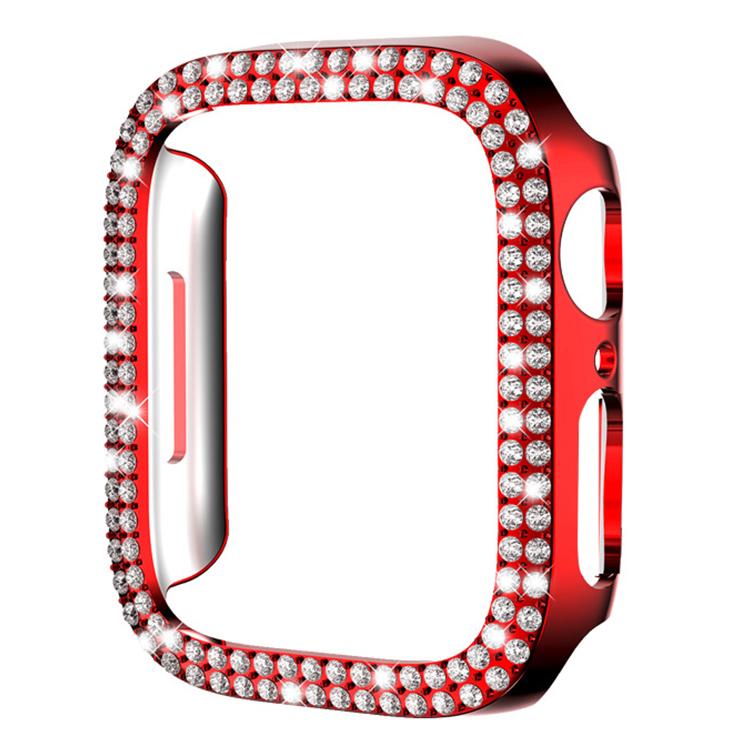 xDfind 雙排鑽石鏤空 PC 錶殼，適用於 Apple Watch Series 9 / 8 / 7 45mm，適用於 Apple Watch Series 9 / 8 / 7 41mm，適用於 Apple Watch Series 3 / 2 / 1 38mm，適用於 Apple Watch Series 3 / 2 / 1 42mm