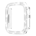 xDfind 雙排鑽石鏤空 PC 錶殼，適用於 Apple Watch Series 9 / 8 / 7 45mm，適用於 Apple Watch Series 9 / 8 / 7 41mm，適用於 Apple Watch Series 3 / 2 / 1 38mm，適用於 Apple Watch Series 3 / 2 / 1 42mm