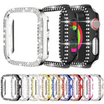 xDfind 雙排鑽石鏤空 PC 錶殼，適用於 Apple Watch Series 9 / 8 / 7 45mm，適用於 Apple Watch Series 9 / 8 / 7 41mm，適用於 Apple Watch Series 3 / 2 / 1 38mm，適用於 Apple Watch Series 3 / 2 / 1 42mm