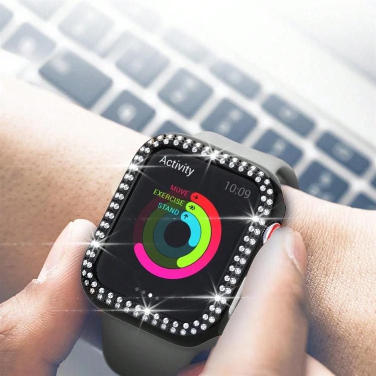 xDfind 雙排鑽石鏤空 PC 錶殼，適用於 Apple Watch Series 9 / 8 / 7 45mm，適用於 Apple Watch Series 9 / 8 / 7 41mm，適用於 Apple Watch Series 3 / 2 / 1 38mm，適用於 Apple Watch Series 3 / 2 / 1 42mm