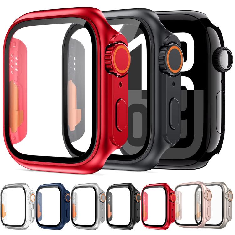 xDfind 換成 Ultra 49mm 鋼化玻璃膜一體成型 PC 錶殼，適用於 Apple Watch Series 6 / 5 / 4 / SE 44mm，適用於 Apple Watch Series 6 / 5 / 4 / SE 40mm，適用於 Apple Watch Series 9 / 8 / 7 45mm，適用於 Apple Watch Series 9 / 8 / 7 41mm