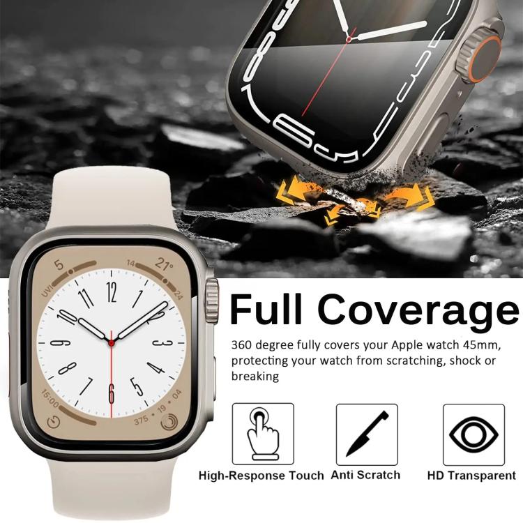 xDfind 換成 Ultra 49mm 鋼化玻璃膜一體成型 PC 錶殼，適用於 Apple Watch Series 6 / 5 / 4 / SE 44mm，適用於 Apple Watch Series 6 / 5 / 4 / SE 40mm，適用於 Apple Watch Series 9 / 8 / 7 45mm，適用於 Apple Watch Series 9 / 8 / 7 41mm