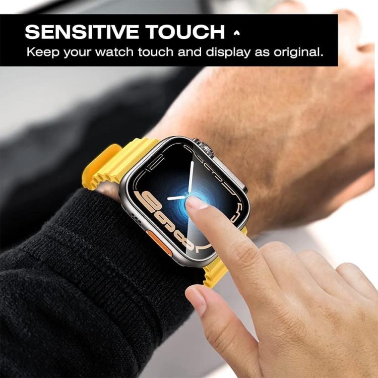 xDfind 換成 Ultra 49mm 鋼化玻璃膜一體成型 PC 錶殼，適用於 Apple Watch Series 6 / 5 / 4 / SE 44mm，適用於 Apple Watch Series 6 / 5 / 4 / SE 40mm，適用於 Apple Watch Series 9 / 8 / 7 45mm，適用於 Apple Watch Series 9 / 8 / 7 41mm
