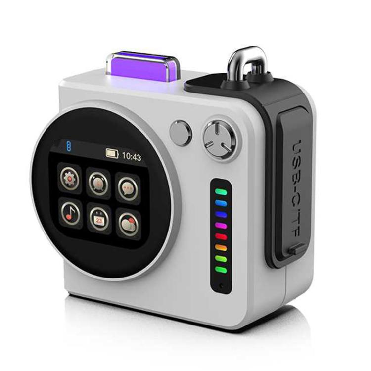 G300 智能 LED 螢幕便攜藍牙 5.4 無線喇叭，G300（灰色）、G300（白色）