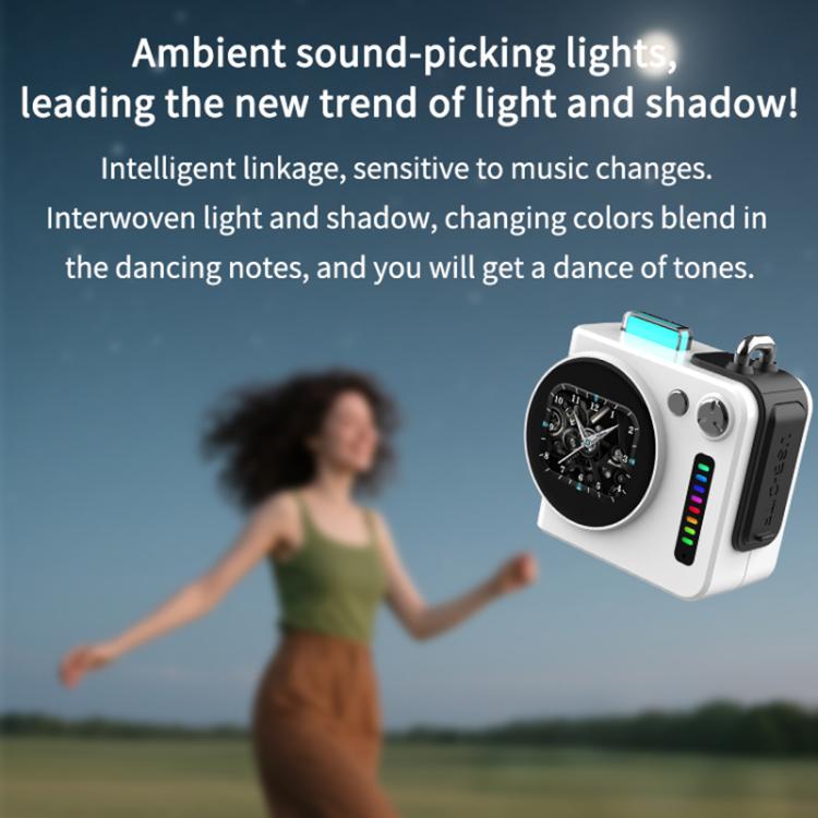 G300 智能 LED 螢幕便攜藍牙 5.4 無線喇叭，G300（灰色）、G300（白色）