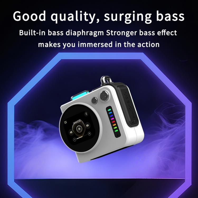 G300 智能 LED 螢幕便攜藍牙 5.4 無線喇叭，G300（灰色）、G300（白色）