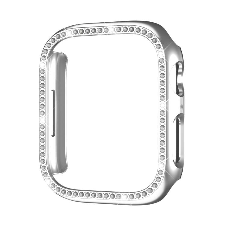 xDfind 單排鑽石鏤空 PC 錶殼，適用於 Apple Watch Series 11 46mm / 10 46mm，適用於 Apple Watch Series 11 42mm / 10 42mm