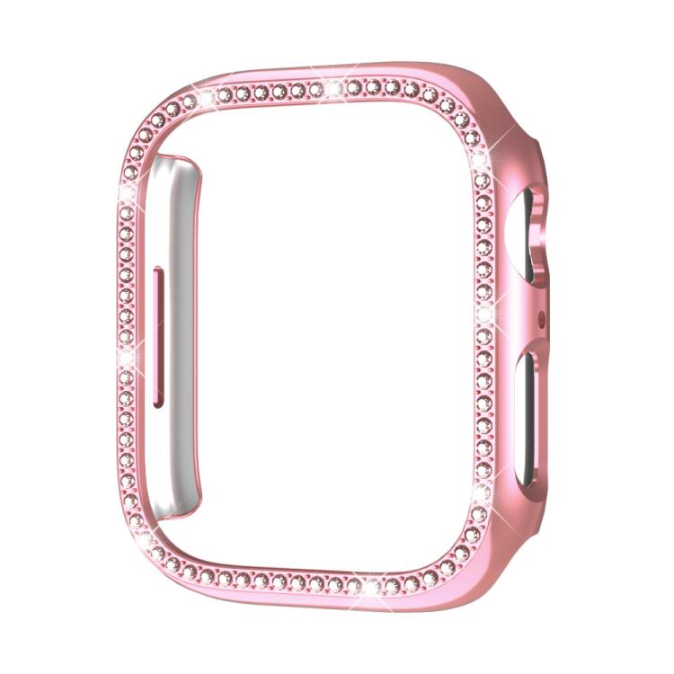 xDfind 單排鑽石鏤空 PC 錶殼，適用於 Apple Watch Series 11 46mm / 10 46mm，適用於 Apple Watch Series 11 42mm / 10 42mm