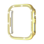 xDfind 單排鑽石鏤空 PC 錶殼，適用於 Apple Watch Series 11 46mm / 10 46mm，適用於 Apple Watch Series 11 42mm / 10 42mm