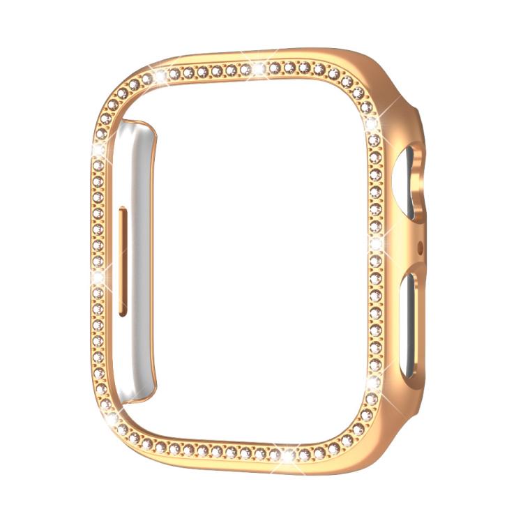 xDfind 單排鑽石鏤空 PC 錶殼，適用於 Apple Watch Series 11 46mm / 10 46mm，適用於 Apple Watch Series 11 42mm / 10 42mm