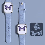 xDfind 3D 雷射雕刻矽膠錶帶，適用於 Apple Watch 42 / 44 / 45 / 46 / 49mm，適用於 Apple Watch 38 / 40 / 41 / S11 42mm
