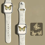 xDfind 3D 雷射雕刻矽膠錶帶，適用於 Apple Watch 42 / 44 / 45 / 46 / 49mm，適用於 Apple Watch 38 / 40 / 41 / S11 42mm