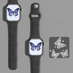 xDfind 3D 雷射雕刻矽膠錶帶，適用於 Apple Watch 42 / 44 / 45 / 46 / 49mm，適用於 Apple Watch 38 / 40 / 41 / S11 42mm