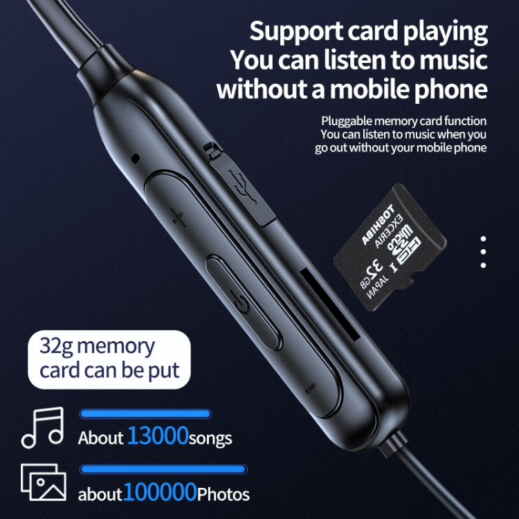 M60 8D 環繞音效無線頸掛式 5.1 藍牙耳機 支援 TF 卡 MP3 模式