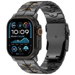 26mm 寬雙色可拆卸安全扣鈦合金錶帶，適用於 Apple Watch 46mm / 49mm / 45mm / 44mm