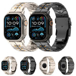 26mm 寬雙色可拆卸安全扣鈦合金錶帶，適用於 Apple Watch 46mm / 49mm / 45mm / 44mm