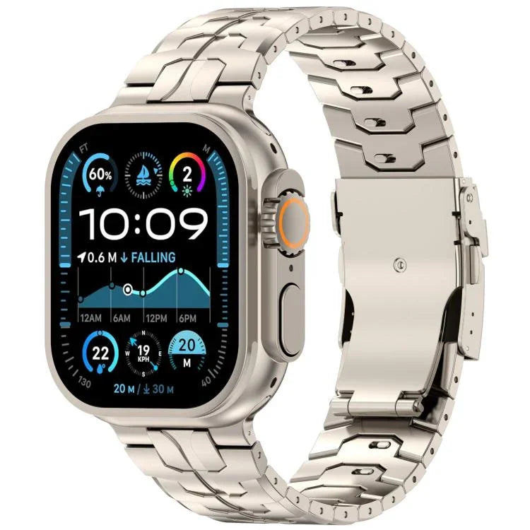 可拆卸安全扣鈦合金錶帶，適用於 Apple Watch 46mm / 49mm / 45mm / 44mm，適用於 Apple Watch 42mm / 41mm / 40mm / 38mm