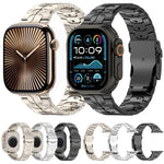 可拆卸安全扣鈦合金錶帶，適用於 Apple Watch 46mm / 49mm / 45mm / 44mm，適用於 Apple Watch 42mm / 41mm / 40mm / 38mm