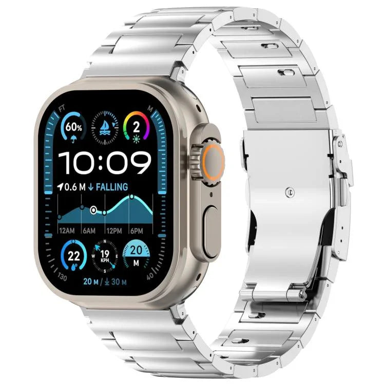 I型快速釋放安全扣鈦合金錶帶，適用於 Apple Watch 46mm / 49mm / 45mm / 44mm，適用於 Apple Watch 42mm / 41mm / 40mm / 38mm