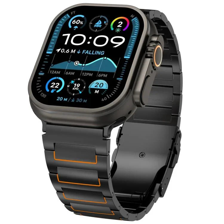 I型安全扣鈦合金錶帶，適用於 Apple Watch 46mm / 49mm / 45mm / 44mm，適用於 Apple Watch 42mm / 41mm / 40mm / 38mm